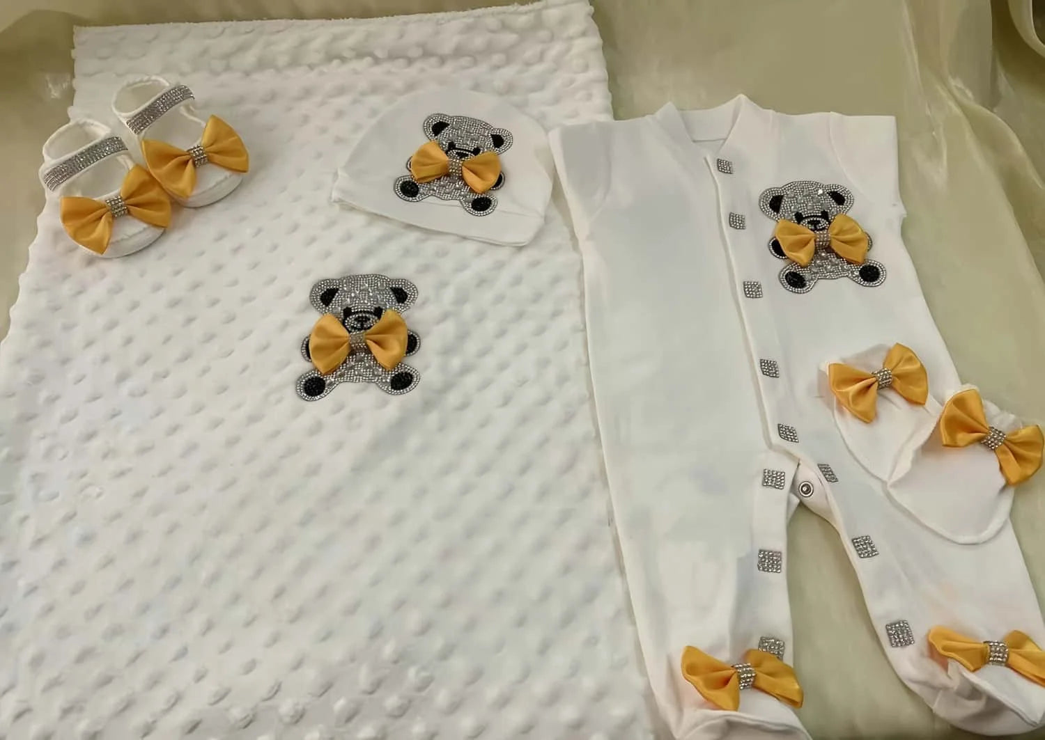 5Pcs Newborn Baby Boy Outfits Kids Clothing Real Cotton Infant0 Products Shirt Pants Mittens Receiving Blanket
