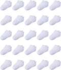 Toddler Socks, 25 Pairs Kids Baby Low Cut Half Cushion Ankle Socks for Toddler Boys Girls 0-10 Years Old