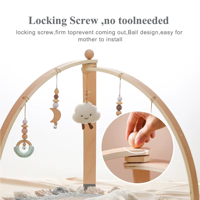 A Baby Play Gym Set Cartoon Cloud Rattle Pendant Baby Room Crib Stroller Decorative Toys Soft Cotton Baby Sensory Toys Baby Gift