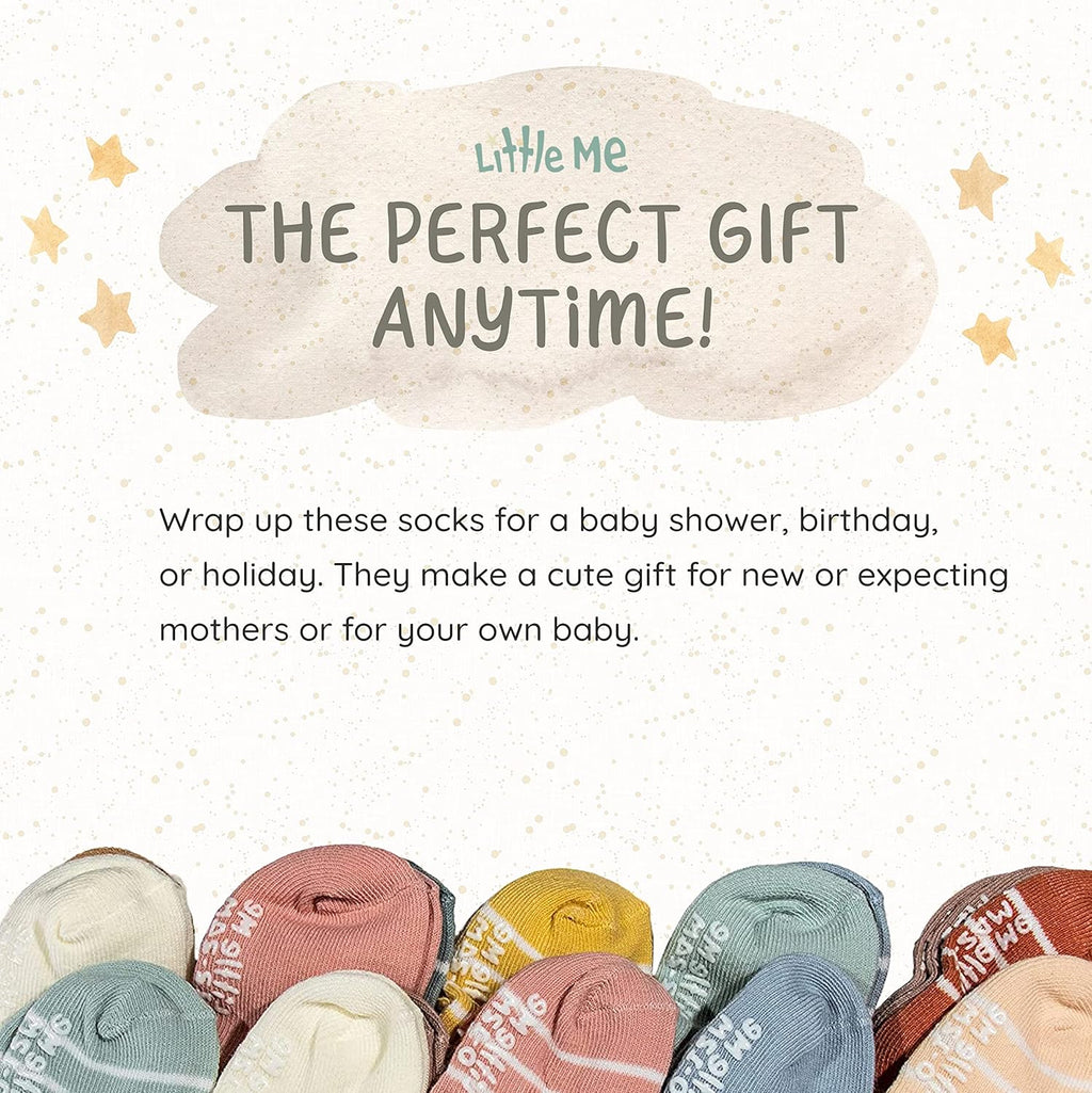 20-Pack Newborn Baby Infant & Toddler Unisex Socks, for Baby Girl or Boy, 0-12 & 12-24 Months, Assorted Size Pack