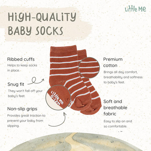 20-Pack Newborn Baby Infant & Toddler Unisex Socks, for Baby Girl or Boy, 0-12 & 12-24 Months, Assorted Size Pack
