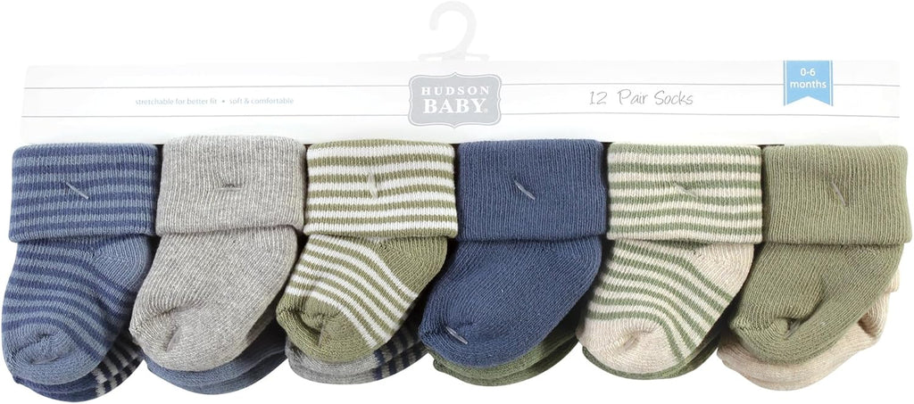 Unisex Baby Cotton Rich Baby Terry Socks 24-Pack