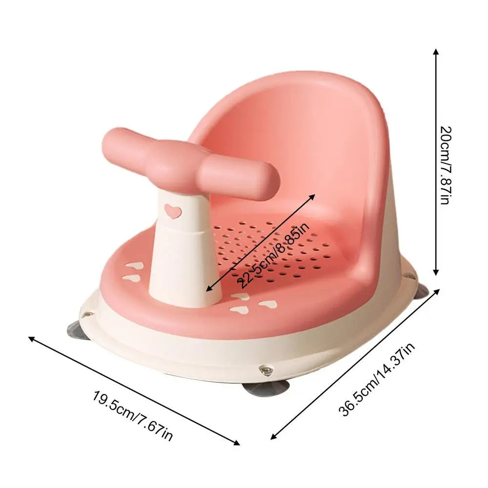 Baby Shower Chair Non Slip Infants Bath Seat Stool Adjustable Child Seat Baby Bathtub Toddler Shower Supplies Bath Accessories
