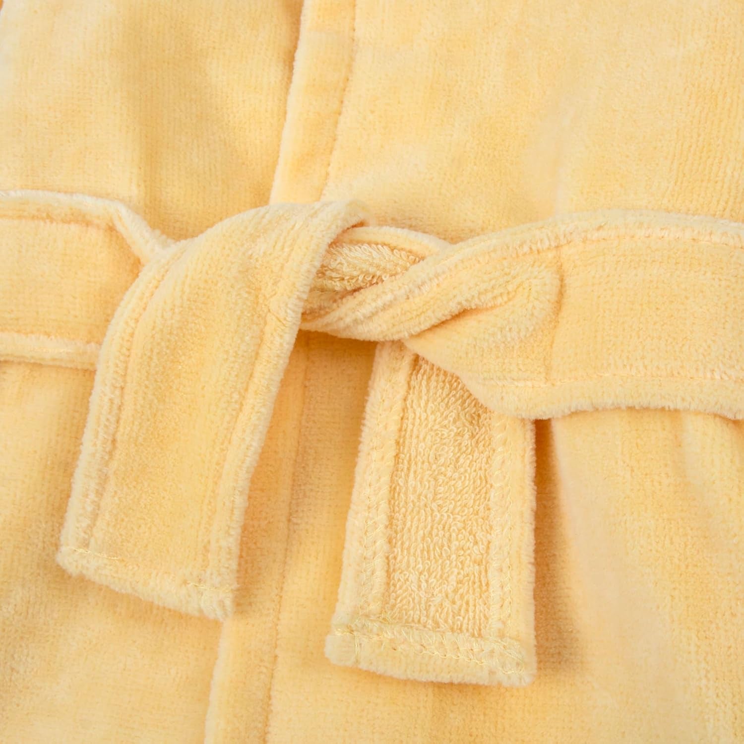 Unisex Baby Plush Animal Face Bathrobe Hooded with Tie Closure for Newborns and Infants 0-9 Months