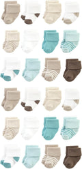Unisex Baby Cotton Rich Baby Terry Socks 24-Pack