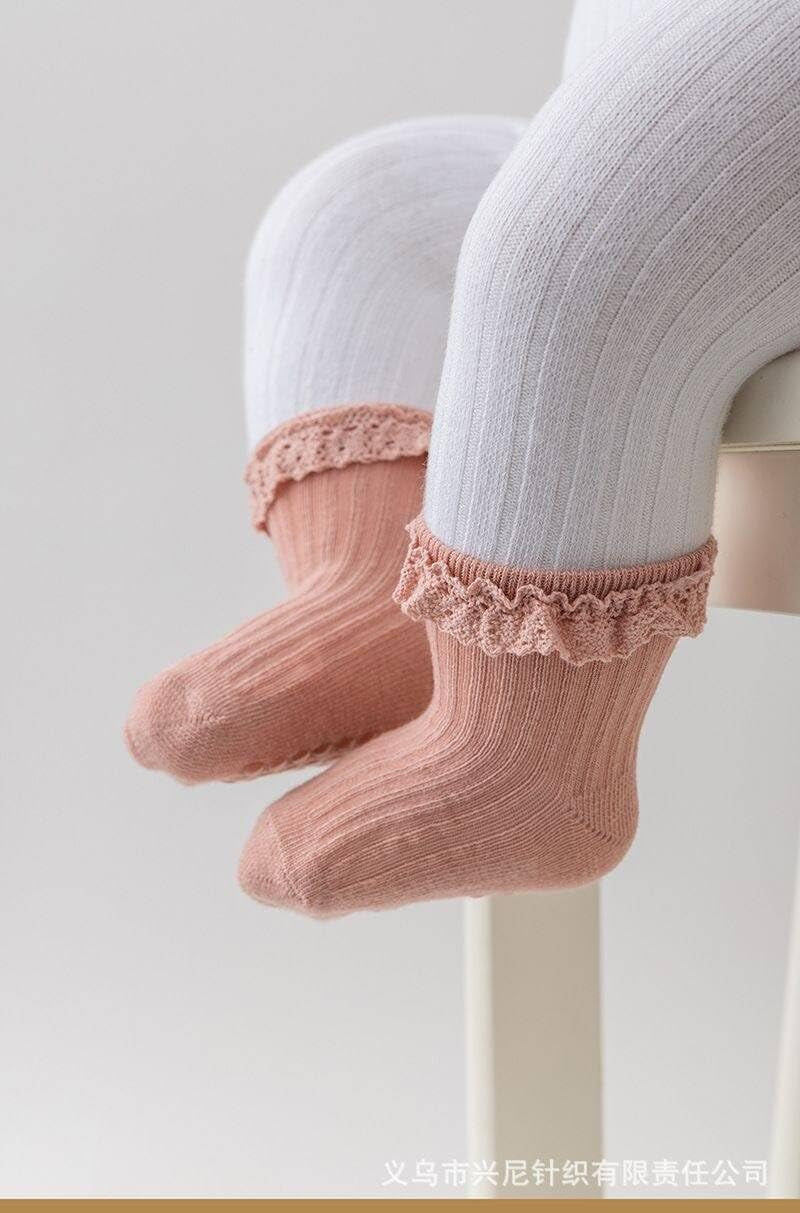 Newborn Baby-Girls Socks and Bow Infant Toddler Ankle Socks