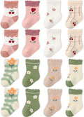 Newborn Baby-Girls Socks and Bow Infant Toddler Ankle Socks