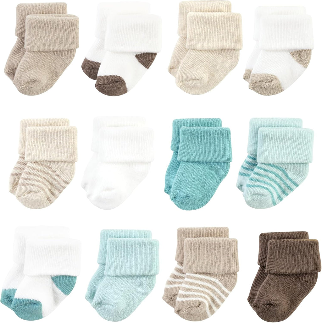 Unisex Baby Cotton Rich Baby Terry Socks 24-Pack