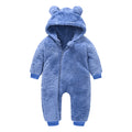 Baby Girls Boys Bear Warm Thick Snowsuit Hooded Coat Jumpsuit Warm Outwear for 18-24 Months