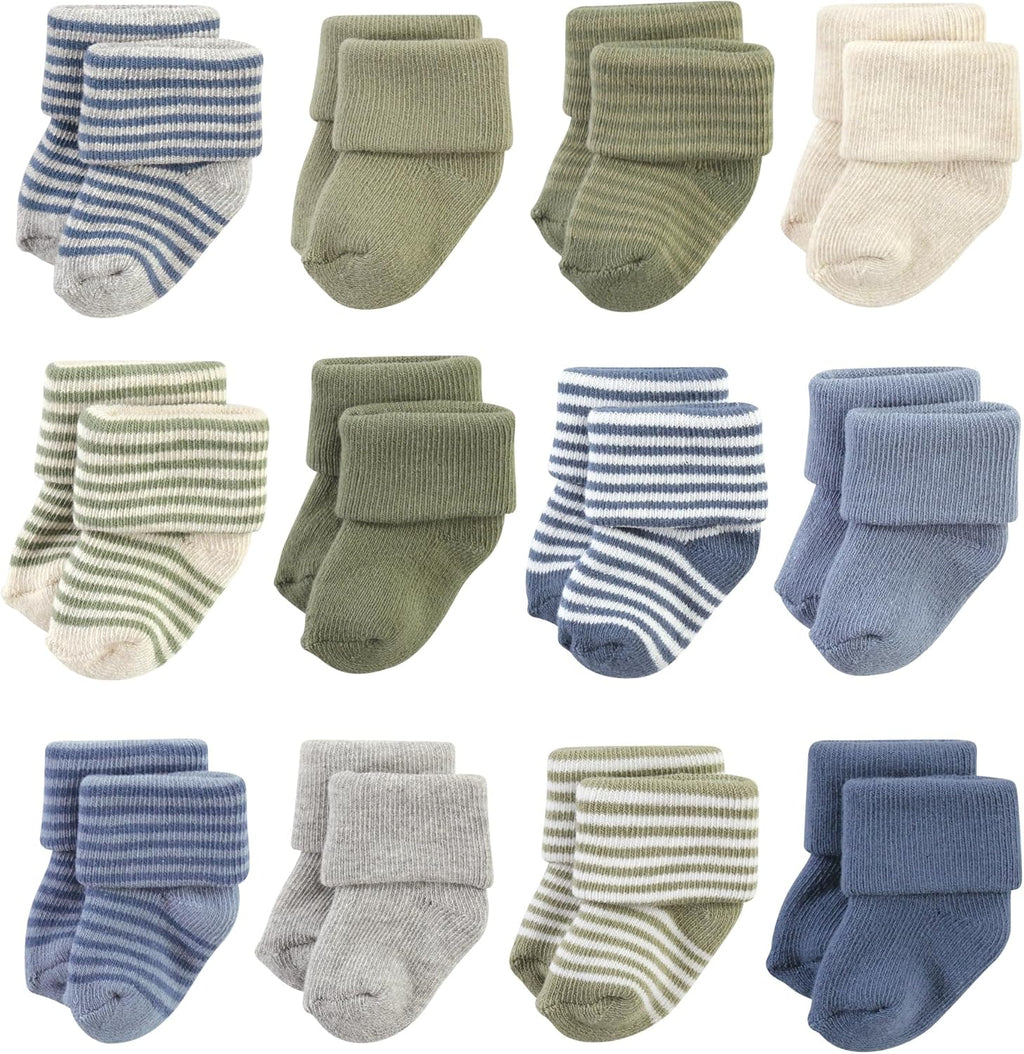 Unisex Baby Cotton Rich Baby Terry Socks 24-Pack