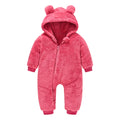 Baby Girls Boys Bear Warm Thick Snowsuit Hooded Coat Jumpsuit Warm Outwear for 18-24 Months