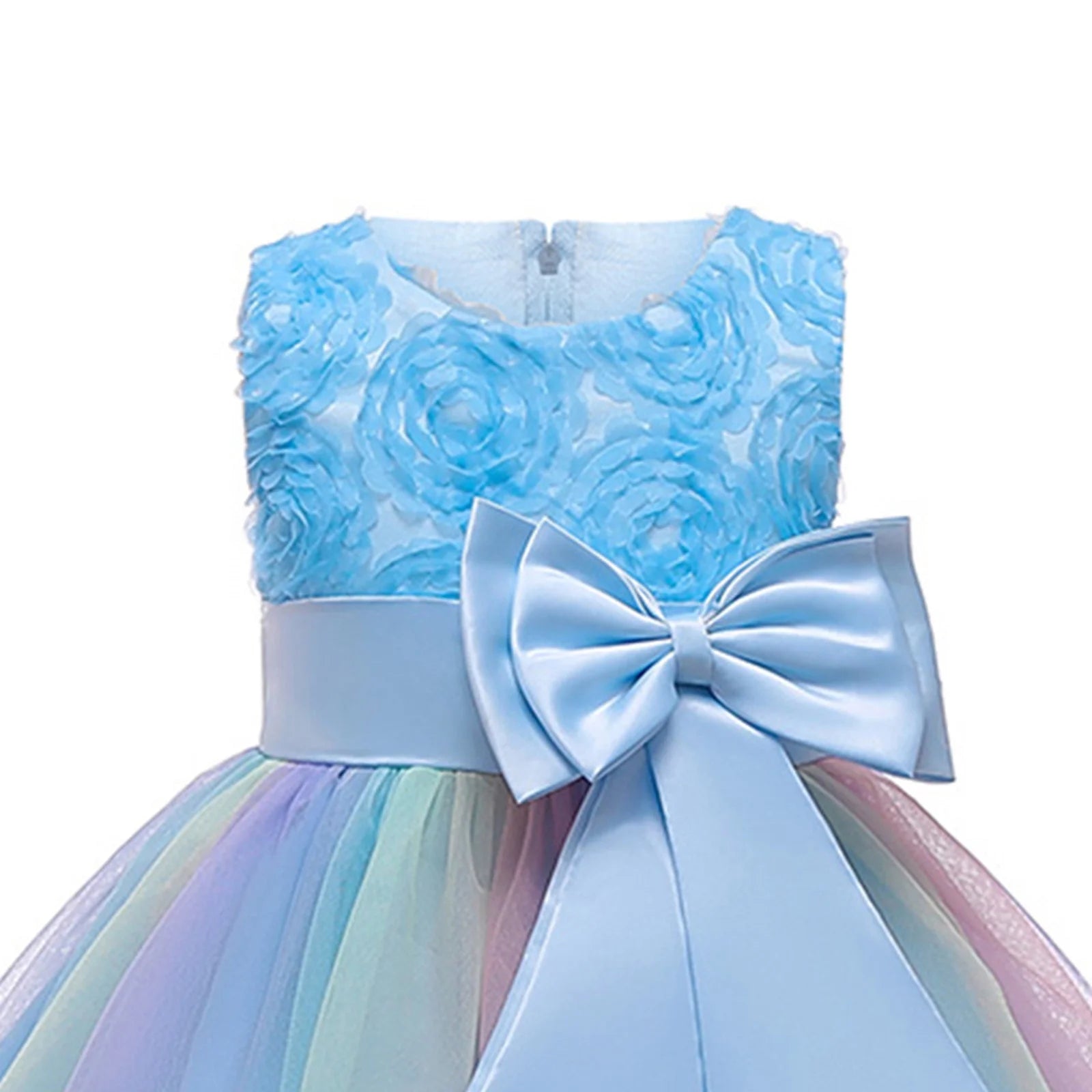 Girls Dresses Flower Girl Dress Kids Floral Princess Bridesmaid Pageant Gown Birthday Party Wedding Dress