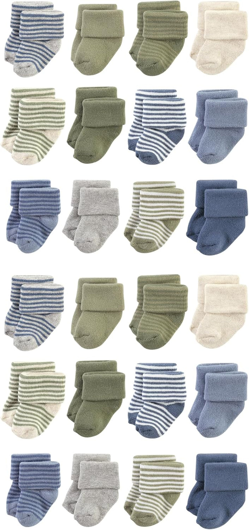 Unisex Baby Cotton Rich Baby Terry Socks 24-Pack