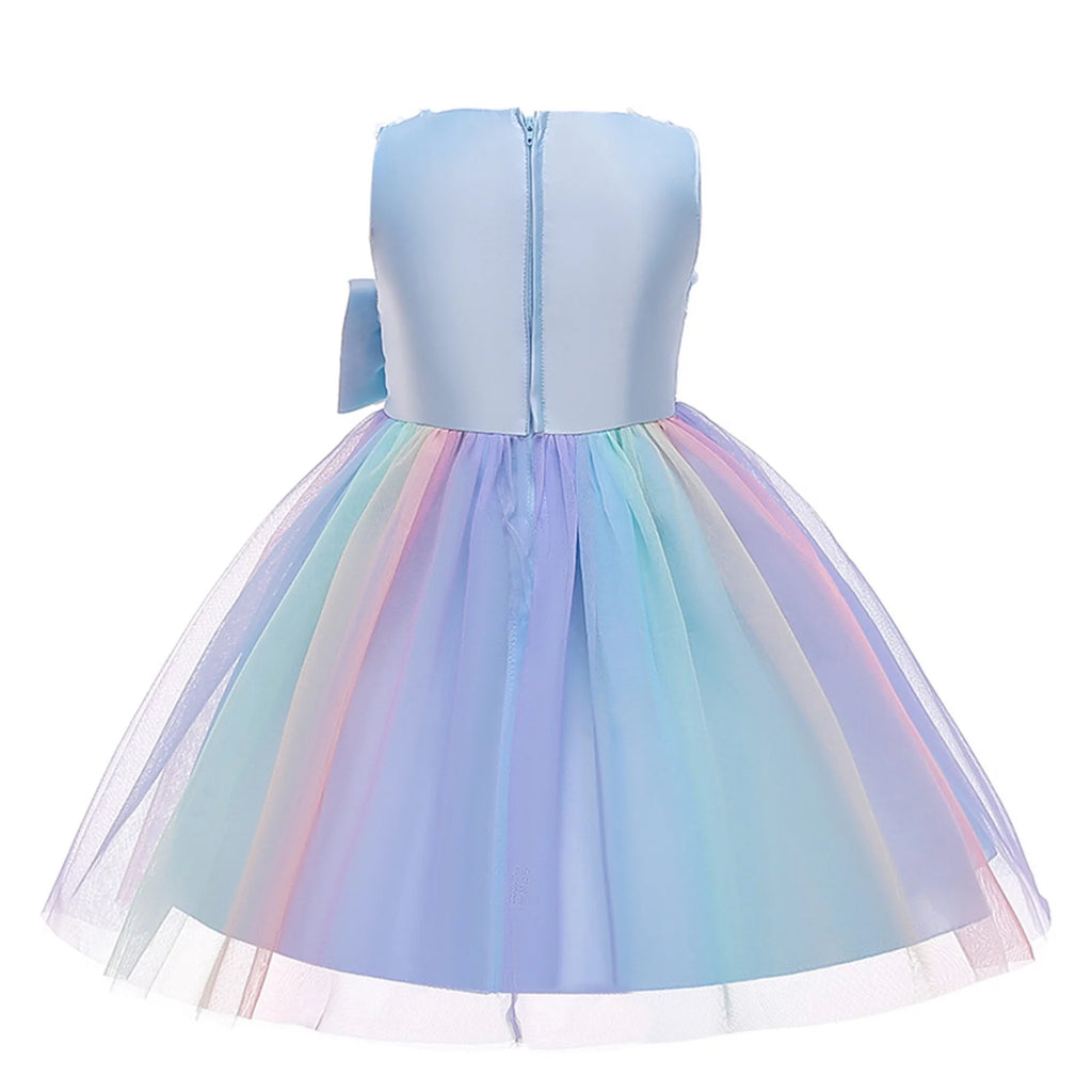 Girls Dresses Flower Girl Dress Kids Floral Princess Bridesmaid Pageant Gown Birthday Party Wedding Dress