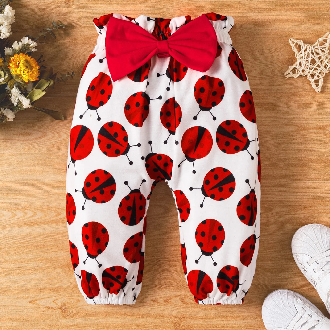 Baby Girl Outfit Sets 3Pcs Long Sleeve Romper and Bowknot Trousers Set,Fall Clothes Newborn Outfit,0-18 Month