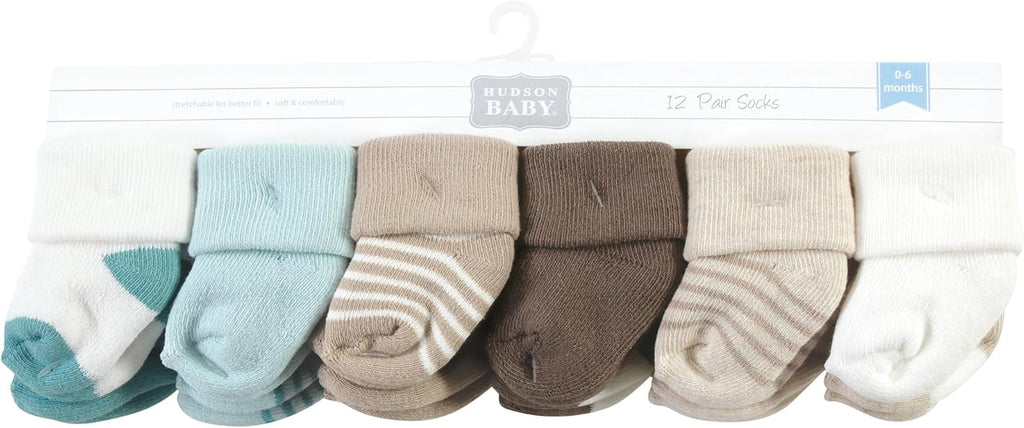 Unisex Baby Cotton Rich Baby Terry Socks 24-Pack