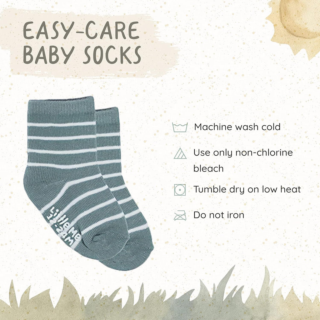 20-Pack Newborn Baby Infant & Toddler Unisex Socks, for Baby Girl or Boy, 0-12 & 12-24 Months, Assorted Size Pack