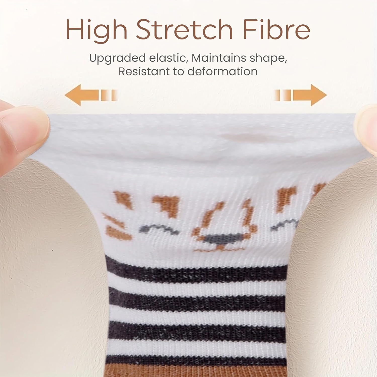 Organic Cotton 8 Pair Baby Socks 0–6 Months - Newborn Socks with Gripper - Safe Walking Non-Slip Sole, Perfect Baby Gift and Registry - Baby Socks for Boys and Girls, Newborn Essentials