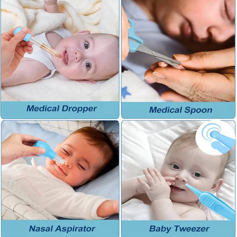 Baby Care Kit, Baby Health Care Set, Newborn Products Multi-Functional Nail Clipper Comb
